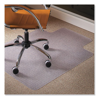 ES Robbins 141032 36 x 48 Natural Origins Chair Mat with Lip for Carpet - Clear