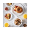 Bowls and Plates | Pactiv Corp. YTK100090000 1 Compartment 9 in. Round Laminated Foam Plates - White (500/Carton) image number 6