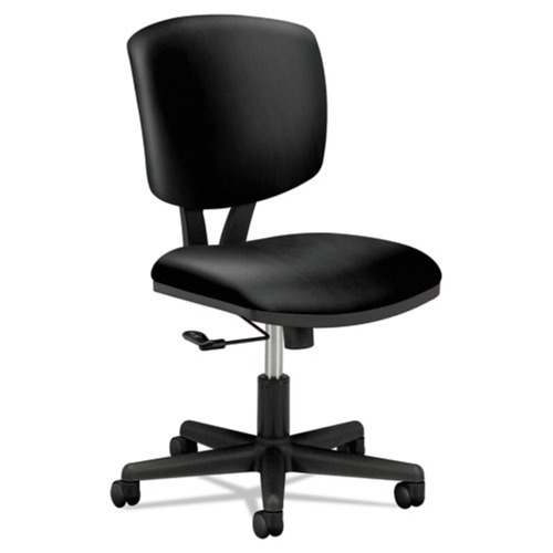Just Launched | HON H5701.SB11.T Volt Series 250 lbs. Capacity 18 in. to 22.25 in. Seat Height Leather Task Chair - Black image number 0