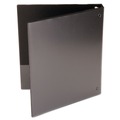 Binders | Universal UNV20961 Economy 1 in. Capacity 11 in. x 8.5 in. Round 3-Ring View Binder - Black image number 6