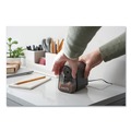 Pencil Sharpeners | X-ACTO 19501X 3.5 in. x 5.5 in. x 4.5 in. AC-Powered Mighty Mite Home Office Electric Pencil Sharpener - Black/Gray/Smoke image number 5