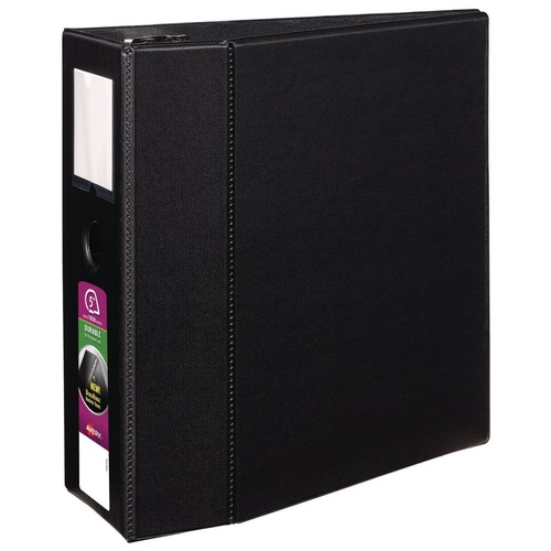 Binders | Avery 08901 3 EZD Rings 5 in. Capacity 11 in. x 8.5 in. Durable Non-View Binder with DuraHinge - Black image number 0