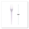 Cutlery | Eco-Products EP-S017-W Individually Wrapped Plantware CPLA Cutlery Fork - White (1000/Carton) image number 3