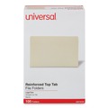 Just Launched | Universal UNV16120 2-Ply Straight Top Tab File Folders - Legal Size, Manila (100/Box) image number 2
