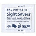 Cleaning & Janitorial Supplies | Bausch & Lomb 8595 5 in. x 8 in. Cloth Antibacterial Office Equipment Wet Wipes - Unscented White (100/Box) image number 3