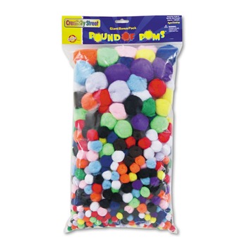 JUST LAUNCHED | Creativity Street PAC8180-01 Pound of Poms Giant Bonus Pack - Assorted (1/Pack)