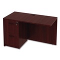 Office Desks & Workstations | Alera ALEVA354824MY Valencia Series 47-1/4 in. x 23-5/8 in. x 29-1/2 in. Reversible Return/Bridge Shell - Mahogany image number 8