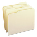 File Folders | Smead 10347 0.75 in. Expansion 100 Percent Recycled Reinforced 1/3-Cut Top Tab File Folders - Letter Size/Manila (100/Box) image number 0