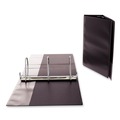 Binders | Universal UNV20998 11 in. x 8.5 in. 5 in. Capacity 3 Rings Slant-Ring View Binder - Black image number 6