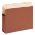 File Folders | Smead 73230 3.5 in. Expansion SuperTab Pockets - Letter Size/Redrope (25/Box) image number 1