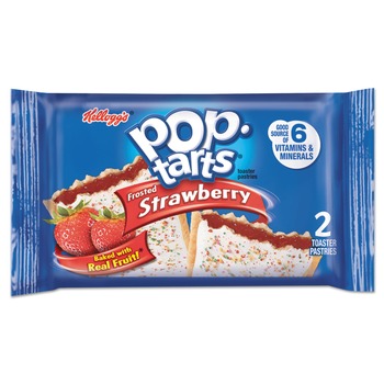 SNACKS | Kellogg's KEL31732 3.67 oz. Pop Tarts - Frosted Strawberry (6/Box)