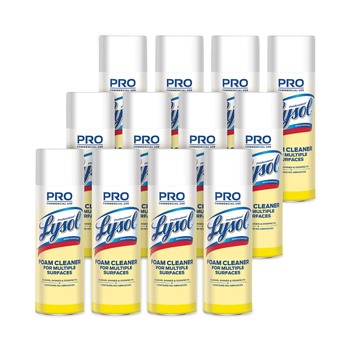 Professional LYSOL Brand 36241-02775 24 oz. Aerosol Spray Disinfectant Foam Cleaner (12/Carton)