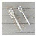 Cutlery | Boardwalk BWKFORKMWPPIW 5.51 in. Mediumweight Wrapped Polypropylene Fork Cutlery - White (1000/Carton) image number 5