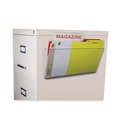 Wall Files | Storex 70325U06C 16 in. x 4 in. x 7 in. Unbreakable Magnetic Wall Legal/Letter File - Clear image number 2
