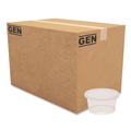 Food Trays, Containers, and Lids | GEN TD40012E 12 oz. Plastic Deli Containers with Lid - Clear (240/Carton) image number 1