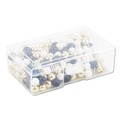 Push Pins | U Brands 3084U06-24 Fashion 0.44 in. Plastic Sphere Push Pins - Assorted (200/Pack) image number 3