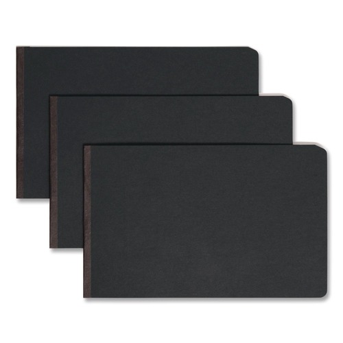 File Folders | Smead 81733 8.5 in. x 14 in. 2 in. Capacity Two-Piece Prong Fastener Pressboard Report Cover - Black image number 0
