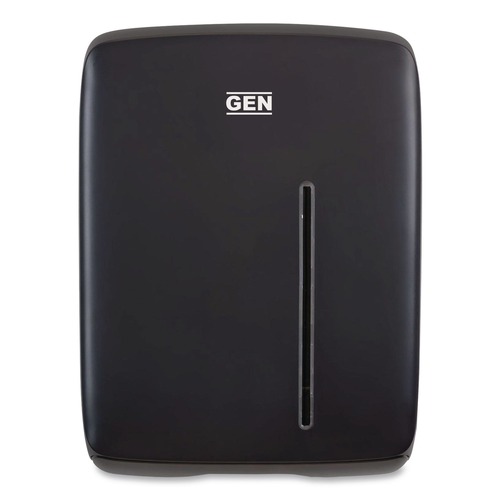 Paper Towel Holders | GEN T1500BK 11.96 in. x 5.21 in. x 16.08 in. Folded Towel Dispenser - Black image number 0