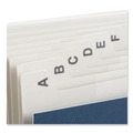 Back to School Sale | Universal UNV30540 20-Divider Alpha Index Letter Size Expanding Desk File - Blue Cover (1/Box) image number 3