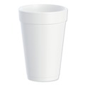 Just Launched | Dart 16J16 16 oz. Foam Drink Cups - White (1000/Carton) image number 1