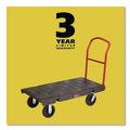 Mailroom Equipment | Rubbermaid Commercial FG443600BLA 24 in. x 48 in. 2000 lbs. Capacity Heavy-Duty Platform Truck Cart - Black image number 11