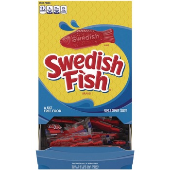 Swedish Fish 00 70462 43146 00 Grab-and-Go Candy Snacks In Reception Box (240-Pieces/Box)