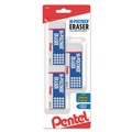 Erasers & Correction Supplies | Pentel ZEH10BP3-K6 Medium Hi-Polymer Eraser For Pencil Marks - Rectangular Block White (3/Pack) image number 0
