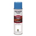Painting | Rust-Oleum 264694 Industrial Choice M1400 System Water-Based Construction Marking Paint Flat Caution Blue 17 oz Aerosol Can (12/Carton) image number 0