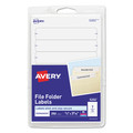 Labels | Avery 05202 0.69 in. x 3.44 in. Permanent File Labels - White (252/Pack) image number 0
