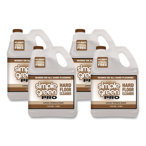 All-Purpose Cleaners | Simple Green 0510100405128 1 Gallon Pro Hard Floor Cleaner - Lemon Verbena (4/Carton) image number 0