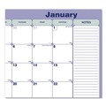 Notebooks & Pads | Blueline C181731 12-Month (Jan to Dec): 2026 21.25 in. x 16 in. Monthly Desk Pad Calendar - White/Blue/Green Sheets, Black Binding/Corners image number 1