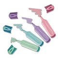 Highlighters | Maped Helix 742046 Fluo Peps Pastel Glitter Chisel Tip Highlighter - Assorted Ink/Assorted Barrel (4/Pack) image number 3