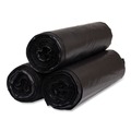  | Inteplast Group S404822K 45 gal. 22 microns 40 in. x 48 in. High-Density Interleaved Commercial Can Liners - Black (25 Bags/Roll, 6 Rolls/Carton) image number 3