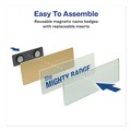 Label & Badge Holders | Avery 71207 The Mighty Badge 3 in. x 1 in. Horizontal Name Badge Holder Kit - Gold (50/Pack) image number 3