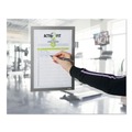 Office Presentation Supplies | Durable 477323 DURAFRAME 8.5 in. x 11 in. Note Sign Holder - Silver Frame image number 8