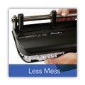 Just Launched | Swingline A7074400F Heavy-Duty 40-Sheet Lever Action 2-To-7 11/32 in. Hole Punch - Black/Woodgrain image number 4