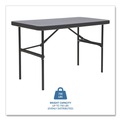 Folding Tables | Iceberg 65507 IndestrucTable 48 in. x 24 in. x 29 in. Commercial Folding Table - Rectangular Charcoal image number 5