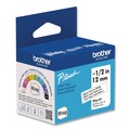Labels | Brother P-Touch BTAG231 0.47 in. x 13.1 ft. Genuine P-Touch BTAG Label Tapes - Black on White image number 1