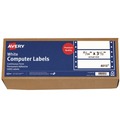 Labels | Avery 04013 0.94 in. x 3.5 in. Pin-Fed/Dot Matrix Printer Mailing Labels - White (5000/Box) image number 0