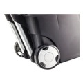 Just Launched | Storex 61507U01C 15 in. x 16.38 in. x 14.25 in. Premium Mobile Letter File Transport Box with Telescoping Handle and Organizer Tray - Black/Gray image number 6