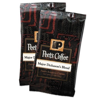 COFFEE | Peet's Coffee & Tea 504916 2.5 oz. Major Dickason's Blend Coffee Fraction Packs (18/Box)