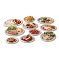 Food Trays, Containers, and Lids | Vegware VW-HC6NFA 5.9 in. x 5.9 in. x 2.9 in. Nourish Molded Fiber Compostable Sugarcane Takeout Containers - White (400/Carton) image number 3