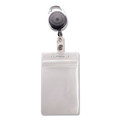 Label & Badge Holders | Advantus 91129 2.68 in. x 5 in. Vertical Resealable Badge Holder Combo Pack with 30 in. Cord Badge Reel (10/Pack) image number 0