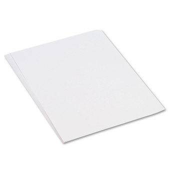 Prang P8717 18 in. x 24 in. 50 lb Text Weight SunWorks Construction Paper - Bright White (50/Pack)