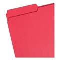 File Folders | Smead 17743 0.75 in. Expansion Assorted 1/3-Cut Tabs Legal Size Colored File Folders - Red (100/Box) image number 1