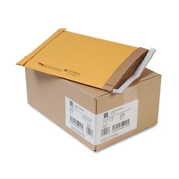 FACILITY MAINTENANCE SUPPLIES | Sealed Air 64937 #4 Paper Padding Self-Adhesive Closure 9.5 in. x 14.5 in. Jiffy Padded Mailer - Natural Kraft (25/Carton)