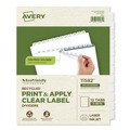 Dividers & Tabs | Avery 11582 11 in. x 8.5 in. 12-Tab Index Maker EcoFriendly Print and Apply Clear Label Dividers - White (5 Sets/Pack) image number 0