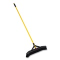 Brooms | Rubbermaid Commercial 2186280 Maximizer 24 in. Polypropylene Bristles Push-to-Center Broom - Yellow/Black image number 2