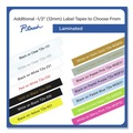 Tapes | Brother P-Touch TZE2318PKB 0.5 in. TZe Series Standard Adhesive Laminated Labeling Tape - Black on White (8/Pack) image number 2