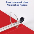 Back to School Sale | Avery 79170 One Touch EZD Rings 3 Rings 1 in. Capacity 11 in. x 8.5 in. Heavy-Duty DuraHinge View Binder - Red (12/Carton) image number 4